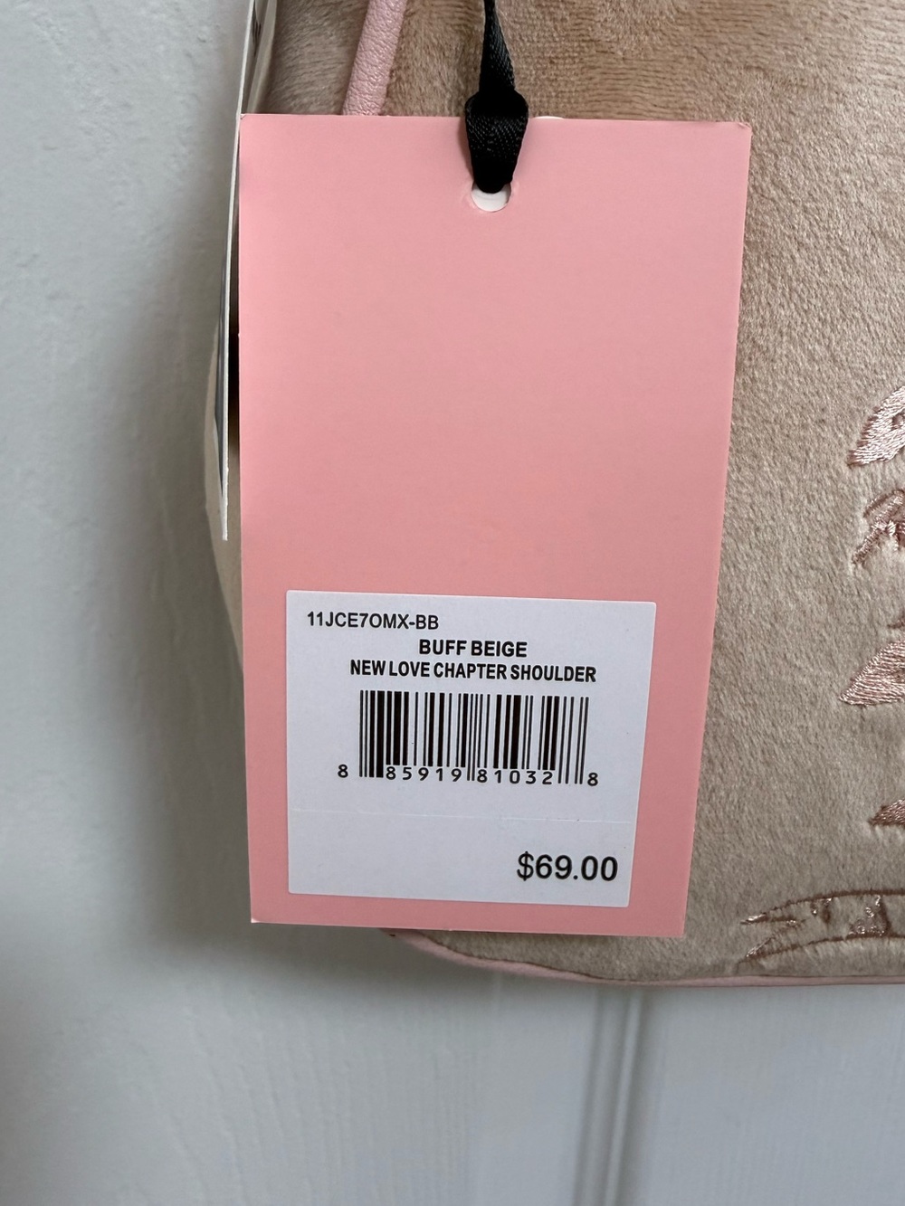 NWT Juicy Couture New Love Chapter Shoulder Bag in Buff Beige - Picture 2 of 7
